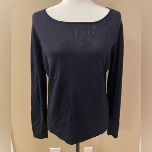 Esprit Navy Blue Knit Sweater sz XL